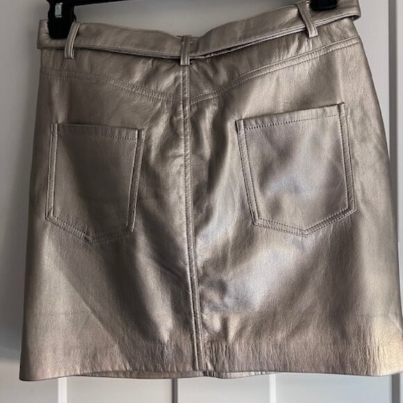 Generation Love faux leather gold skirt size 8 - Picture 4 of 4